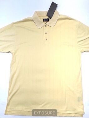 Arrow Men's Light Yellow Knit Polo